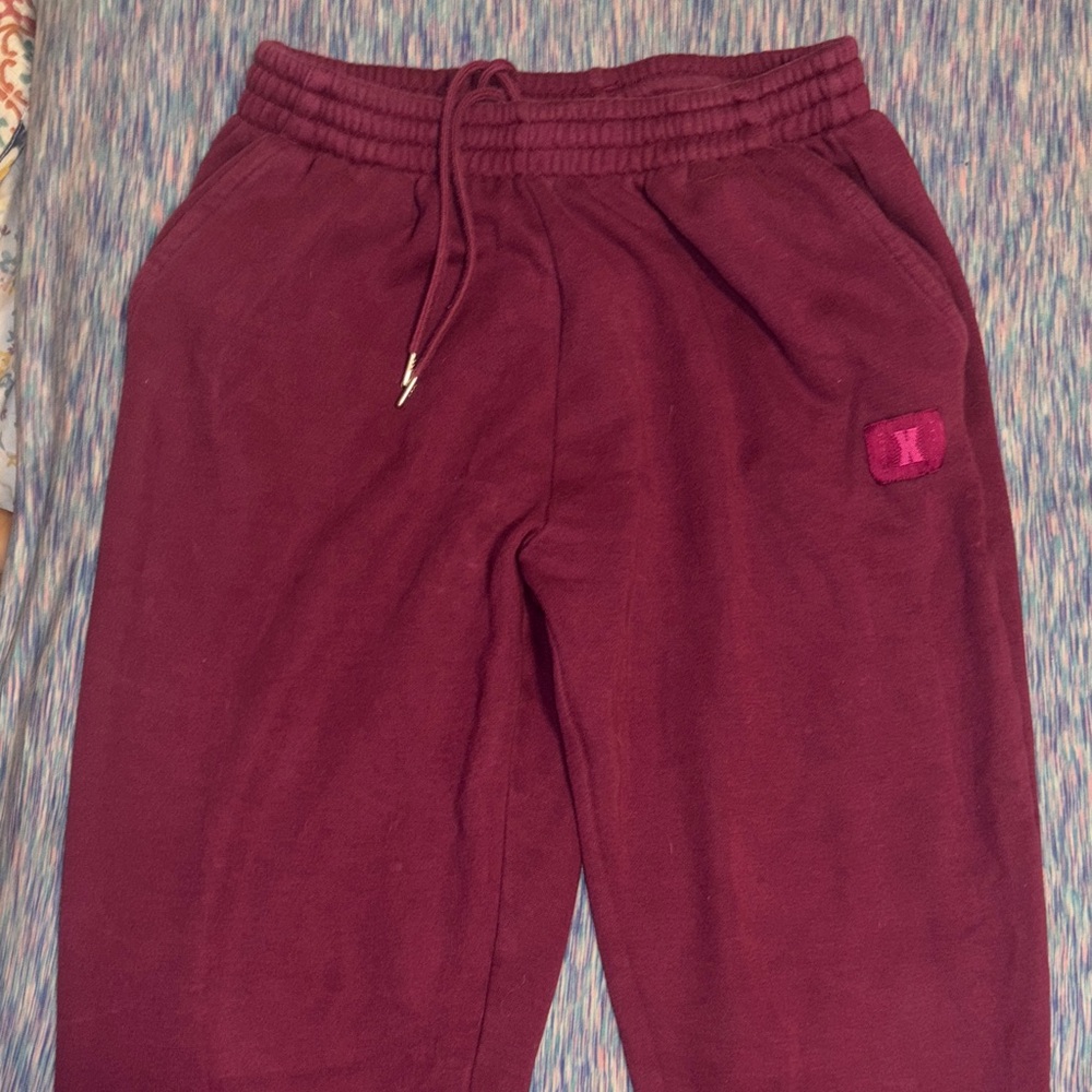 Savage X Fenty Burgundy Joggers